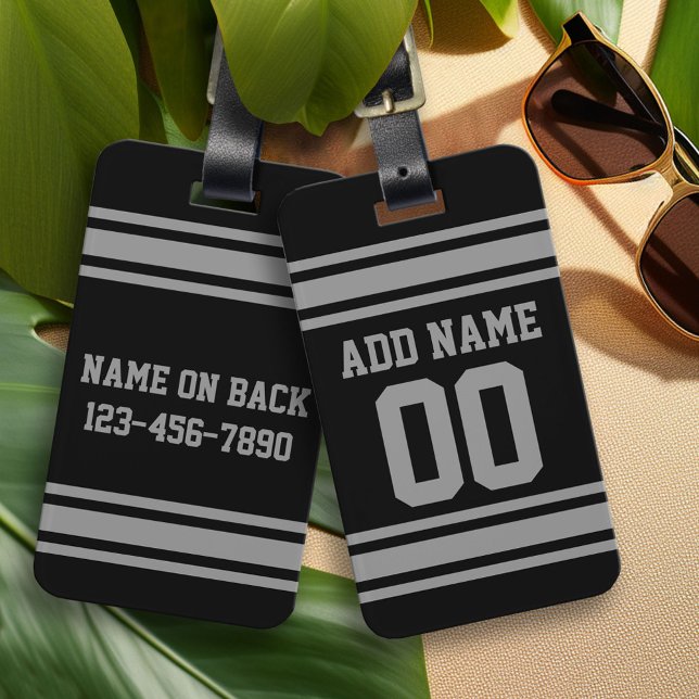 Football Jersey - Mit Ihren Informationen individu Gepäckanhänger (Custom Sporty Design Luggage Tag)