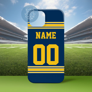 Football Jersey - Navy Gold Name Number title_seo2