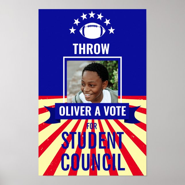 football Jeter un vote Sports-Theme Voting Poster (Devant)