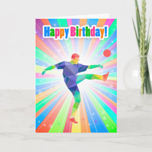 Football / Joueur de football Anniversaire Carte A