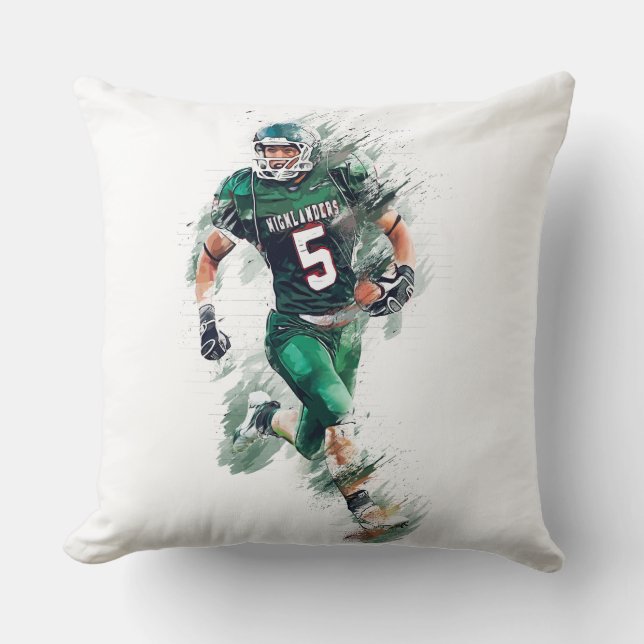 Football Kissen (Vorderseite)