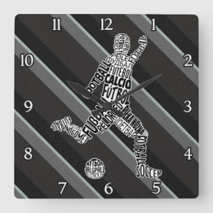 Football Langues Horloge