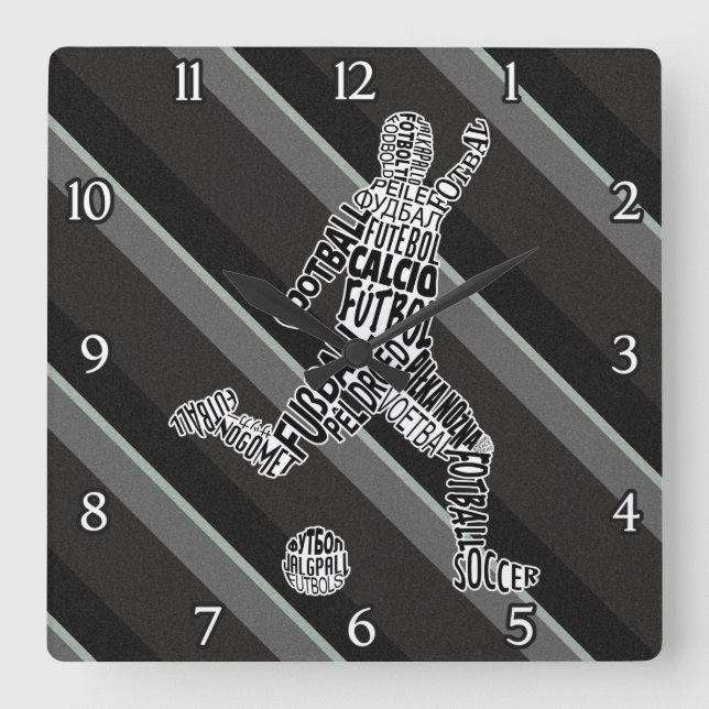 Football Langues Horloge (Recto)