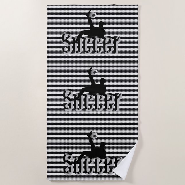 Football Le Jeu, Serviette De Plage (Devant)