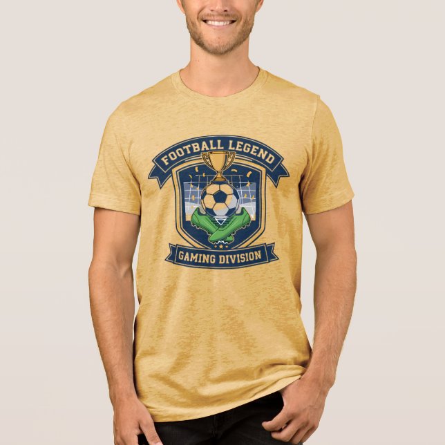 Football Legend Gaming Division Trophy Badge Tri-Blend Shirt (Vorderseite)
