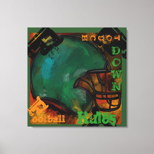 FOOTBALL LEINWANDDRUCK (Vorderseite)
