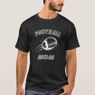 Football Leopard Squad Mama Senior Life Vintag Sto T-Shirt
