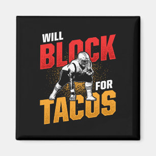 Football Lineman für Tacos Offensive Defensive Pla Magnet
