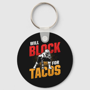 Football Lineman für Tacos Offensive Defensive Pla Schlüsselanhänger