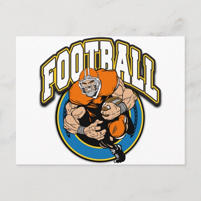 Football-Logo Postkarte (Vorderseite)