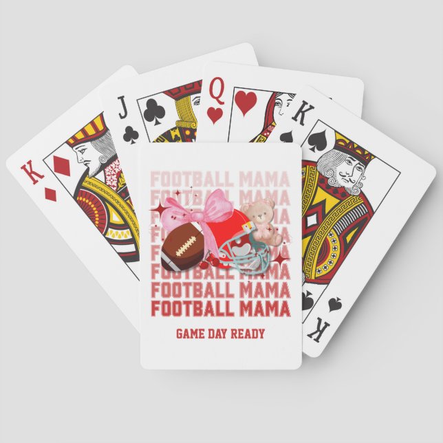 FOOTBALL MAMA Coquette Mama Spielkarten (Rückseite)
