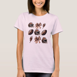Football Mama Coquette Shirt Helmet Mama Football