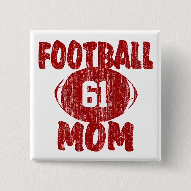 Football Mama Red Button (Vorderseite)
