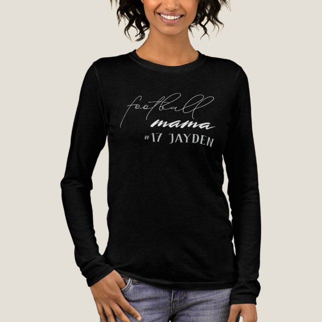 Football Mama Tri-Blend Shirt (Vorderseite)