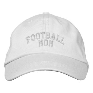Football Maman brodée Casquette de baseball blanc