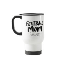 Football Mom trendschwarzer Typ personalisiert