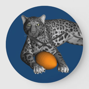 Football Panther Große Wanduhr