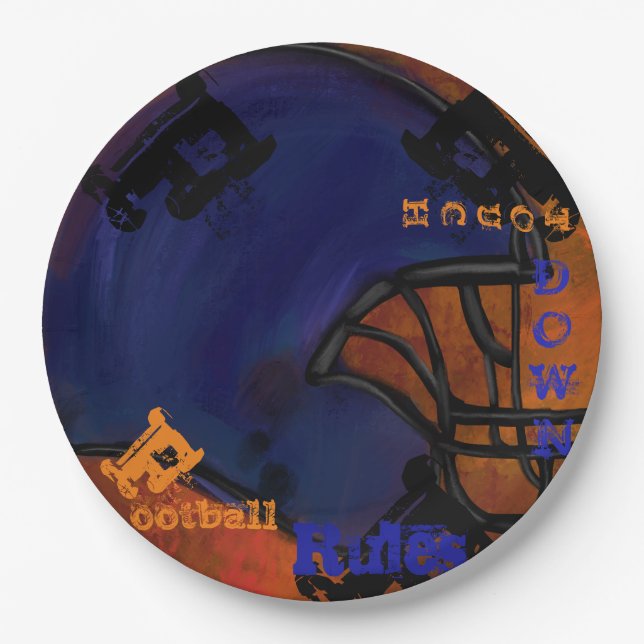 FOOTBALL PAPPTELLER (Vorderseite)
