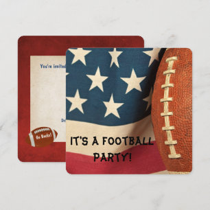 Football Party laden ein Einladung