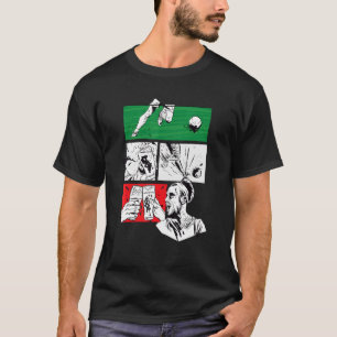 Football Passion Football Player Italienische Flag T-Shirt