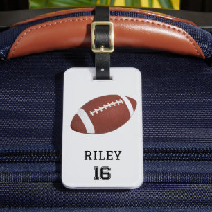 Football Personalisiert Custom Team Bag Tag Gesche Gepäckanhänger
