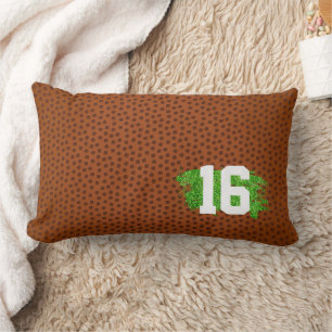 Football Pigskin Turf NUMMER Kinder Sportdekoratio Lendenkissen