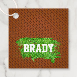 Football Pigskin Turf Sports NAME Trainer Teamspas Geschenkanhänger