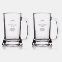 Football Pizza & Beer Beverage Stein