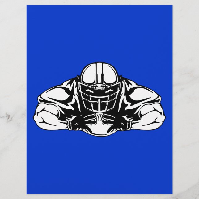 Football_player100 FOOTBALL PLAYER TOUGH SPORTS SU Flyer (Vorne)