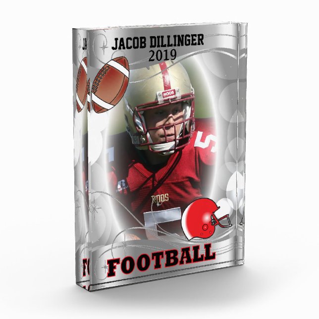 Football Player Design - DIY-Fotovorlage Fotoblock (Links)
