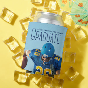 Football Player Foto Graduation Party Dosenkühler