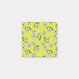 Football Player Fußball Is About Joy Post-it Klebezettel