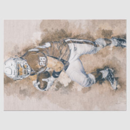 Football Player Malerei Seidenpapier