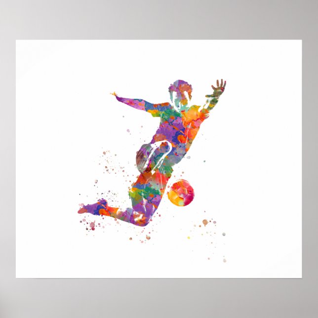 Football player poster (Vorne)