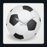 Football Quadratische Wanduhr<br><div class="desc">Football</div>