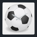 Football Quadratische Wanduhr<br><div class="desc">Football</div>