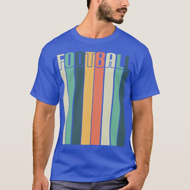 Football Retro Stripes Oversized T-Shirt (Vorderseite)