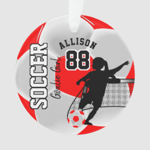 Football rouge et blanc ⚽ gardienne de but