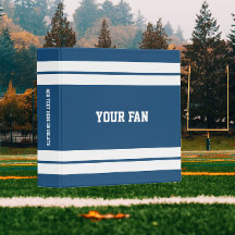 Football Royal Blue & White Personalisiert