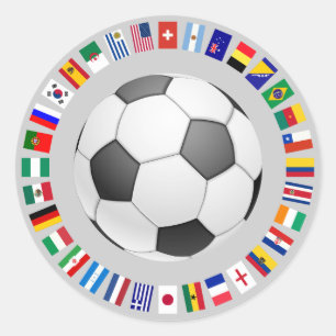 FOOTBALL RUNDER AUFKLEBER