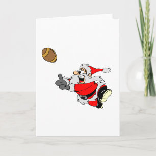 Football Santa Claus Feiertagskarte