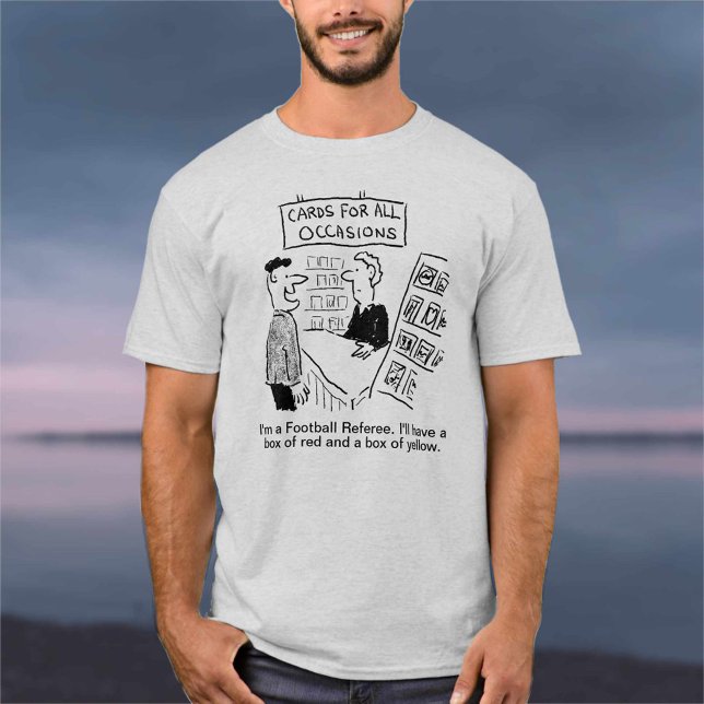 Football-Schiedsrichter Funny Cartoon. T-Shirt (Von Creator hochgeladen)