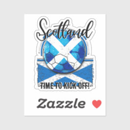 Football Schottland Flag, Blue Sky White Soccer Ba Aufkleber