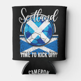 Football Schottland Flag, Retro Blue Flag Soccer Dosenkühler