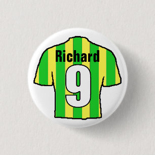 Football Shirt Design. Fußballfan Button