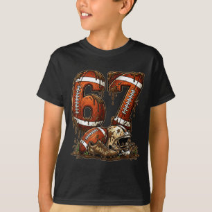 Football Six Seven Drip 67 Meme Lustig 6-7 Footbal T-Shirt