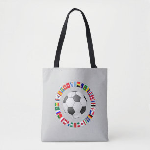 FOOTBALL SOCCER 2018 TEAM FLAGS CIRCLE TASCHE