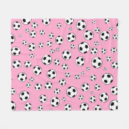 Football / Soccer Ball Seamless Pattern Fleecedecke