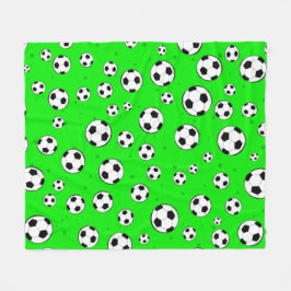 Football / Soccer Ball Seamless Pattern Fleecedecke