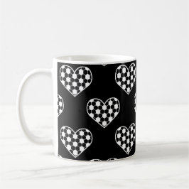 Football / Soccer Ball Texture In Heart Shape Kaffeetasse